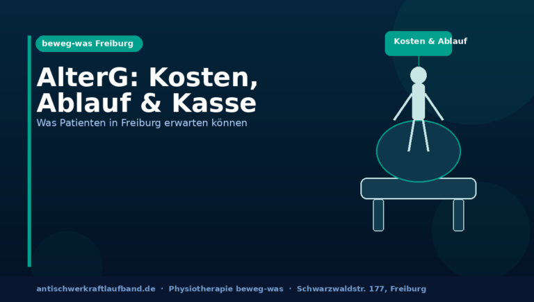 Anti-Schwerkraft-Laufband vs. klassische Physiotherapie: Was ist der Unterschied?